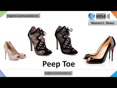 #055 Visual English Language Learning Practical Vocabulary Women's ShoesPart 1
